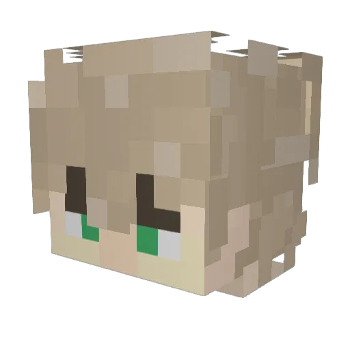 DddyBeastBoi Minecraft avatar head, 3D render