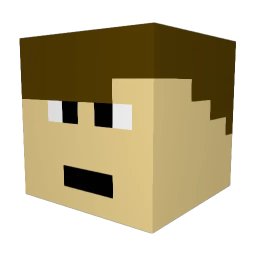 Ddevil95 Minecraft avatar head, 3D render