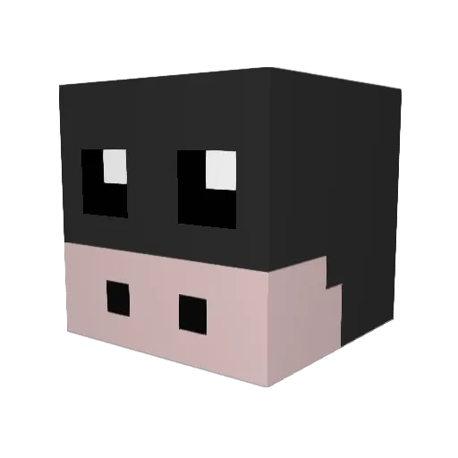 Ddingcheol Minecraft avatar head, 3D render