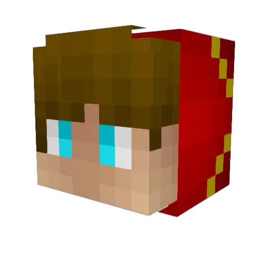 DdosingAToaster Minecraft avatar head, 3D render