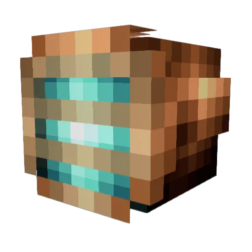 DdotML Minecraft avatar head, 3D render