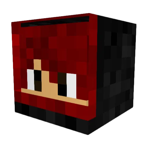 DdublD Minecraft avatar head, 3D render