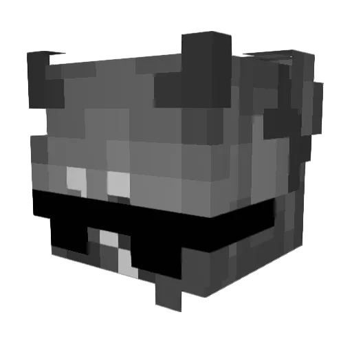 Ddunechka_ Minecraft avatar head, 3D render