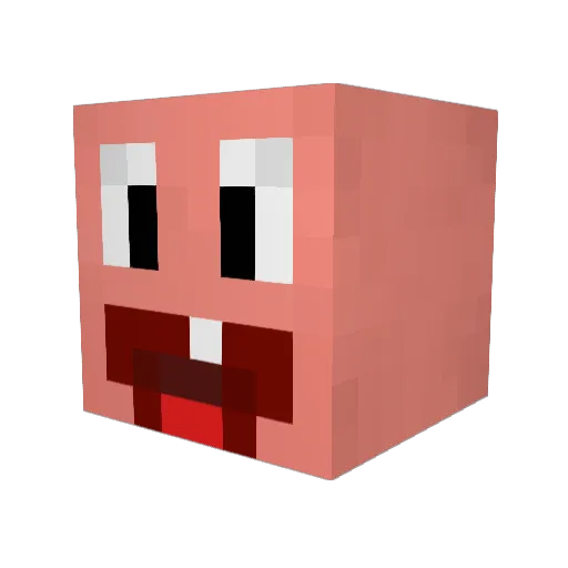 Ddung_S Minecraft avatar head, 3D render