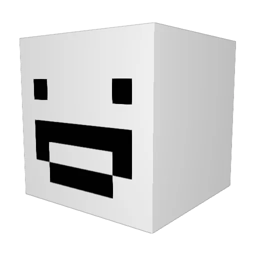 Dduuckyy Minecraft avatar head, 3D render