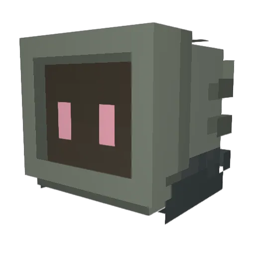 De1Ux_ Minecraft avatar head, 3D render