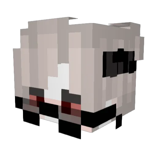De1moZ Minecraft avatar head, 3D render