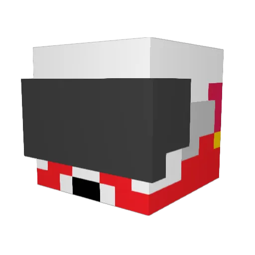 De9622 Minecraft avatar head, 3D render