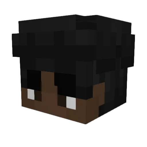 DeAriqqq Minecraft avatar head, 3D render