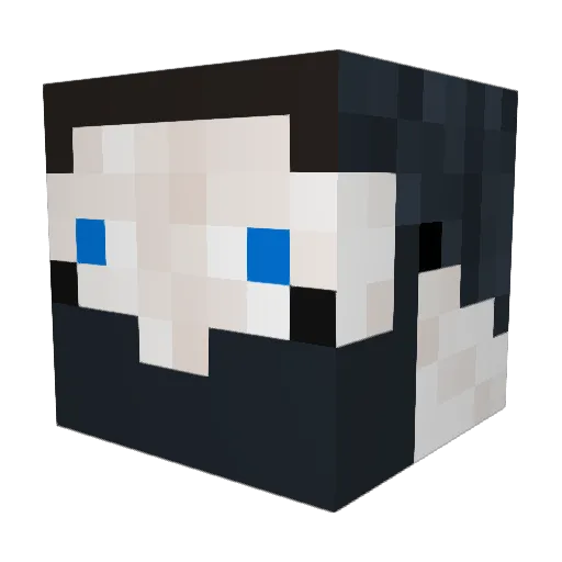 DeBanjoman Minecraft avatar head, 3D render