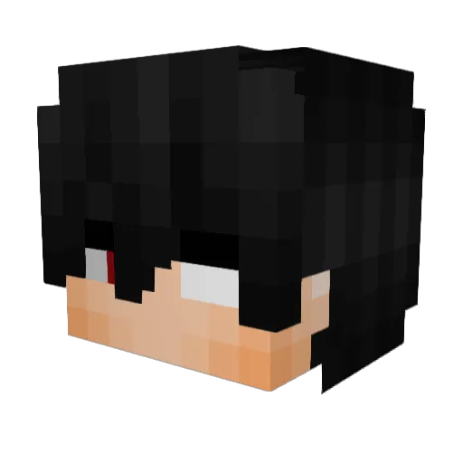 DeBaro_ Minecraft avatar head, 3D render