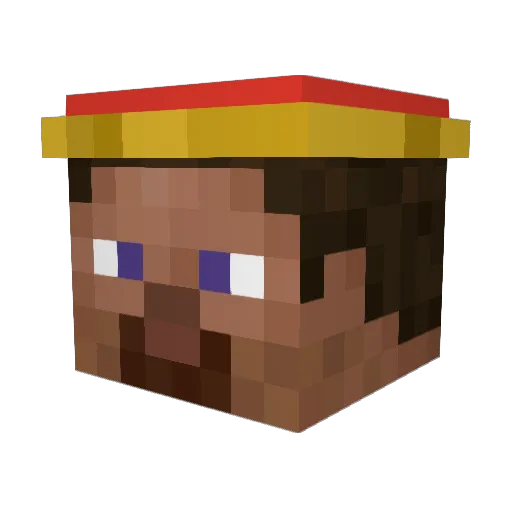 DeBill6981 Minecraft avatar head, 3D render