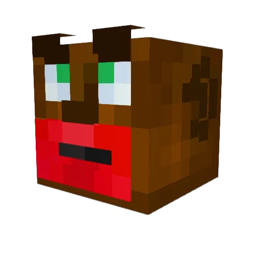 DeBoots0 Minecraft avatar head, 3D render