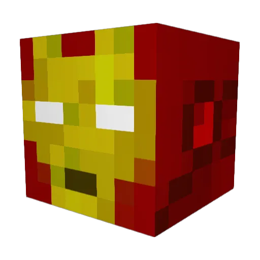 DeCembeR101068 Minecraft avatar head, 3D render