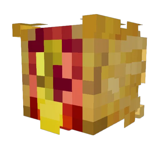 DeCiBelZerg Minecraft avatar head, 3D render