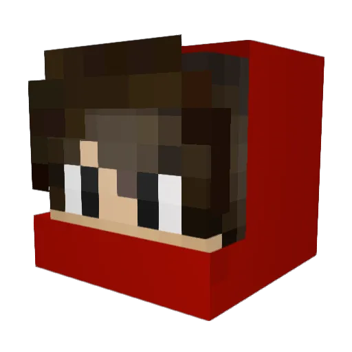 DeCoiiL Minecraft avatar head, 3D render