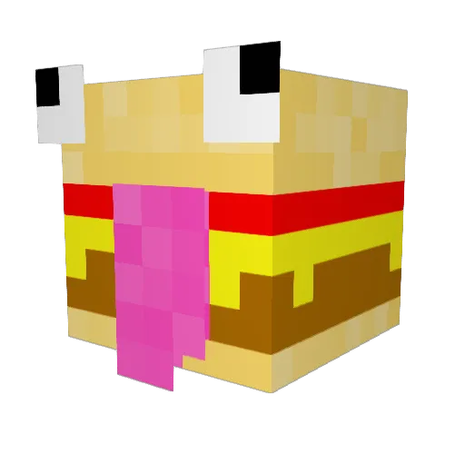 DeCollect Minecraft avatar head, 3D render