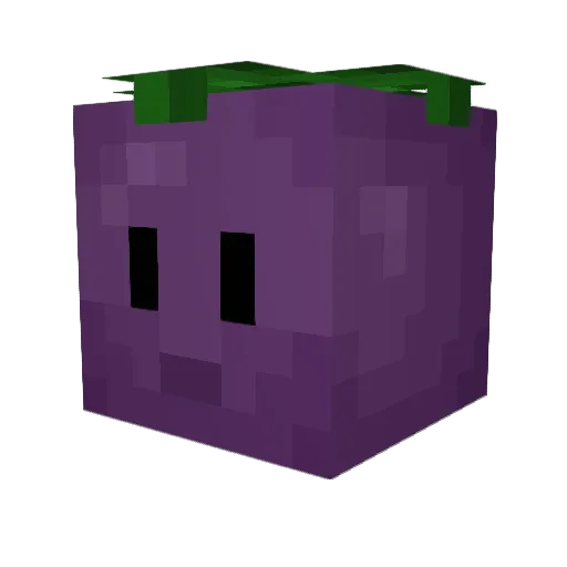 DeColor Minecraft avatar head, 3D render