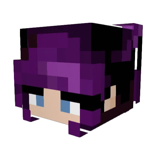 DeCooleEmma Minecraft avatar head, 3D render
