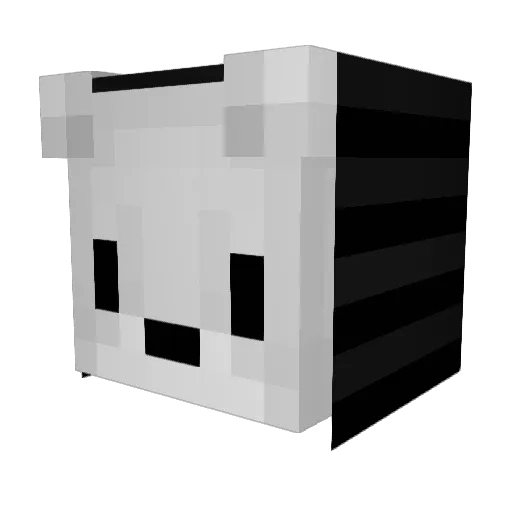 DeCreshendo Minecraft avatar head, 3D render