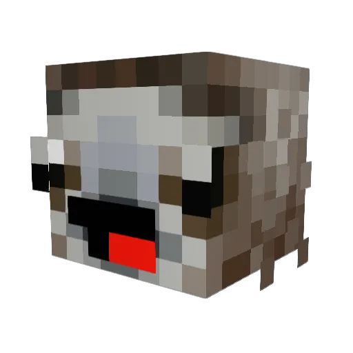 DeDanann17 Minecraft avatar head, 3D render
