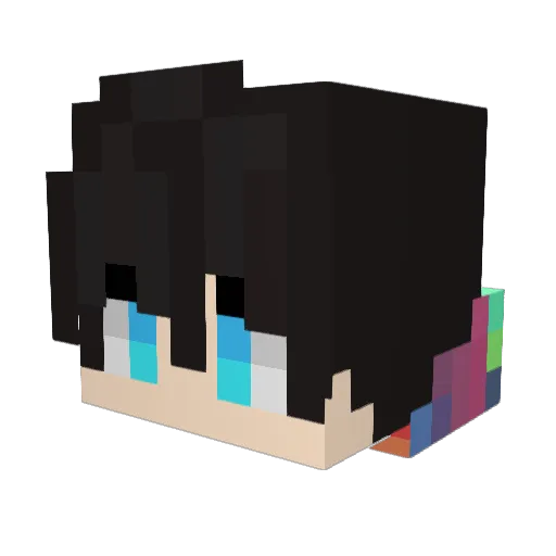 DeGamer619 Minecraft avatar head, 3D render
