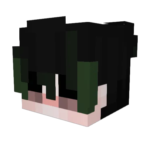 DeGanz Minecraft avatar head, 3D render