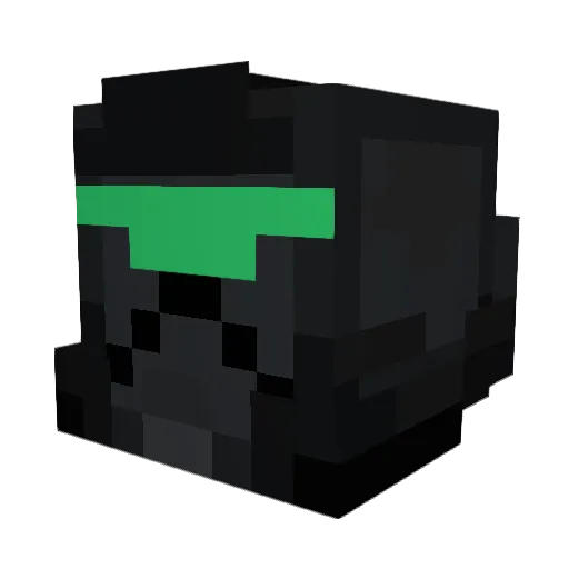 DeGree40 Minecraft avatar head, 3D render