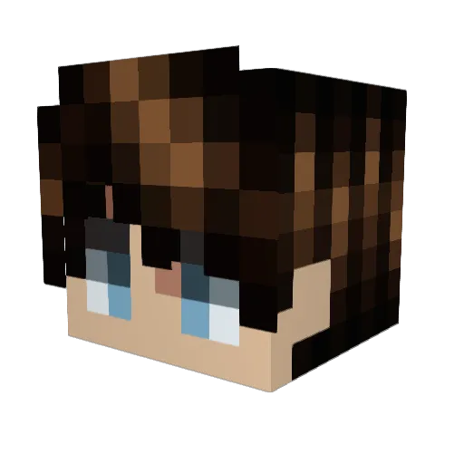DeImOsX19 Minecraft avatar head, 3D render