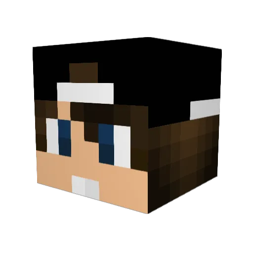 DeJordiGamer Minecraft avatar head, 3D render