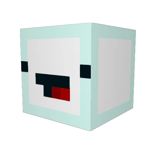 DeJuStIn Minecraft avatar head, 3D render