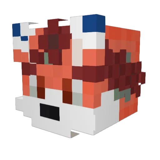DeJzer Minecraft avatar head, 3D render