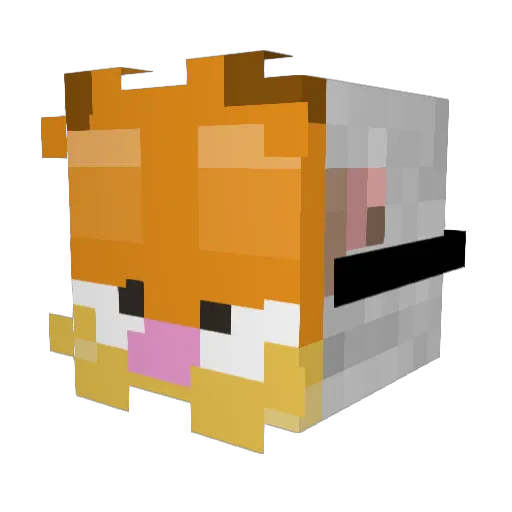 DeKaiju Minecraft avatar head, 3D render