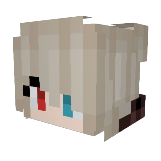 DeKakies Minecraft avatar head, 3D render
