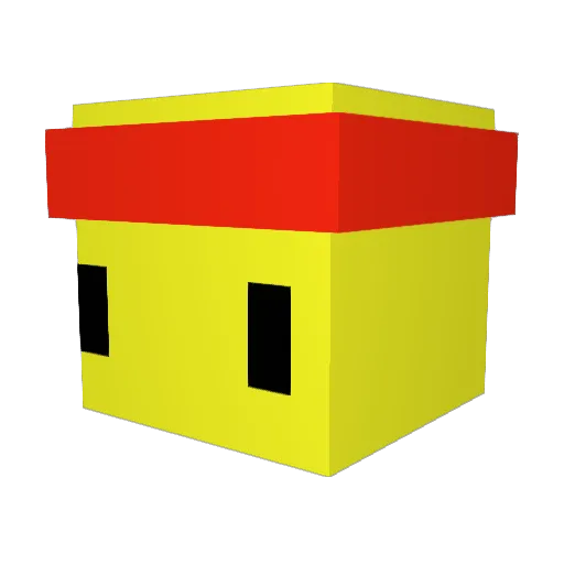 DeL4cky Minecraft avatar head, 3D render
