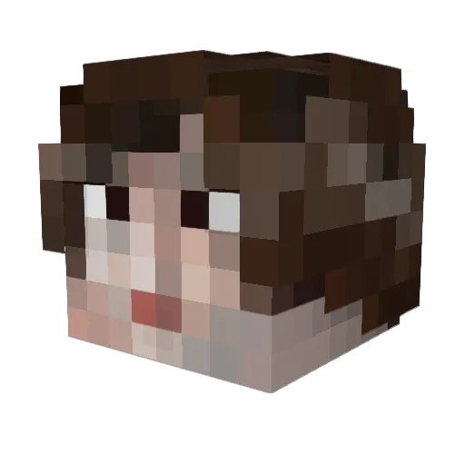 DeLTaHuAWe1 Minecraft avatar head, 3D render