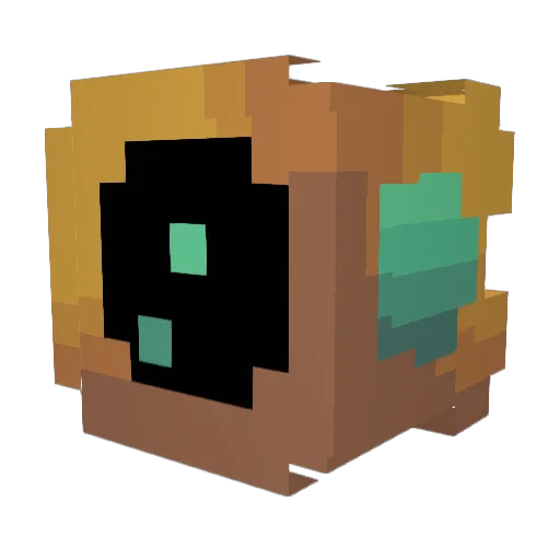 DeLaLuz128 Minecraft avatar head, 3D render