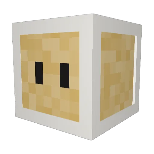 DeLanoGaming Minecraft avatar head, 3D render