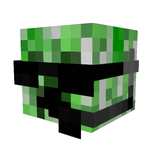 DeLorean_Gamer Minecraft avatar head, 3D render