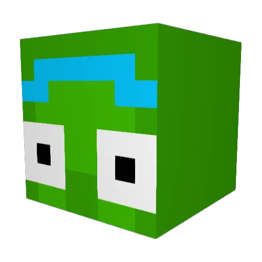 DeMan5 Minecraft avatar head, 3D render