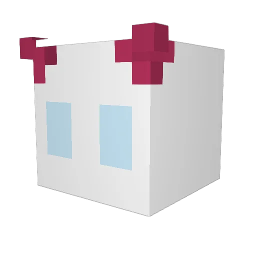 DeMonAUS Minecraft avatar head, 3D render