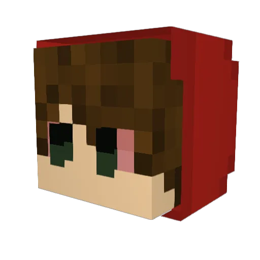 DePeooo Minecraft avatar head, 3D render