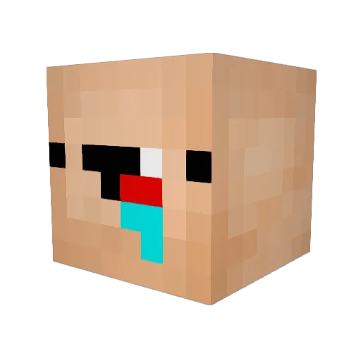DePointeDuLac Minecraft avatar head, 3D render