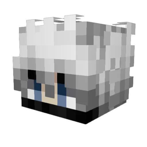 DeSemmel Minecraft avatar head, 3D render