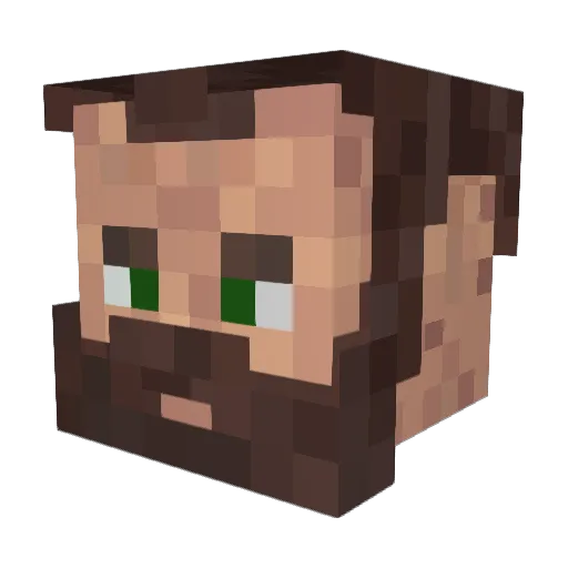DeSimon7 Minecraft avatar head, 3D render