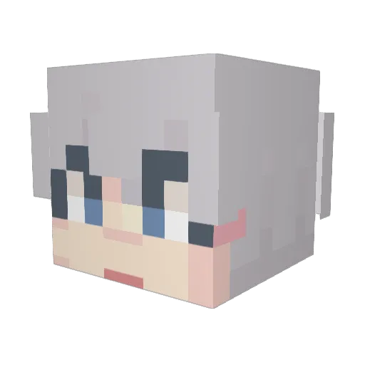 DeSong_ Minecraft avatar head, 3D render