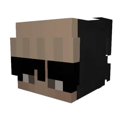 DeSpinerix Minecraft avatar head, 3D render