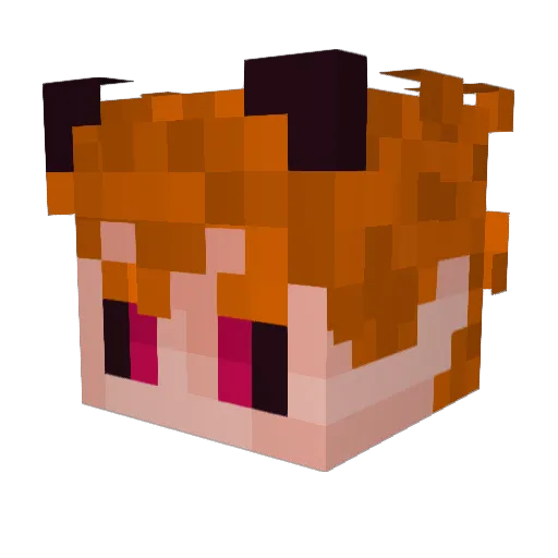 DeSurvivorAngel Minecraft avatar head, 3D render