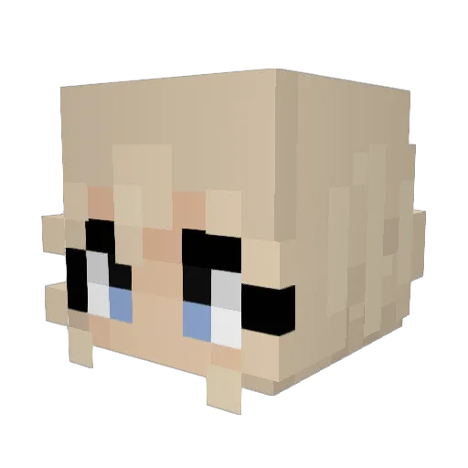 DeV4471 Minecraft avatar head, 3D render