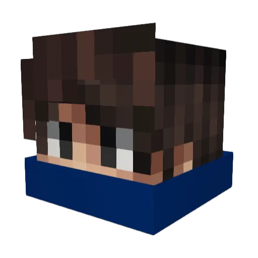 DeViLMaGe Minecraft avatar head, 3D render